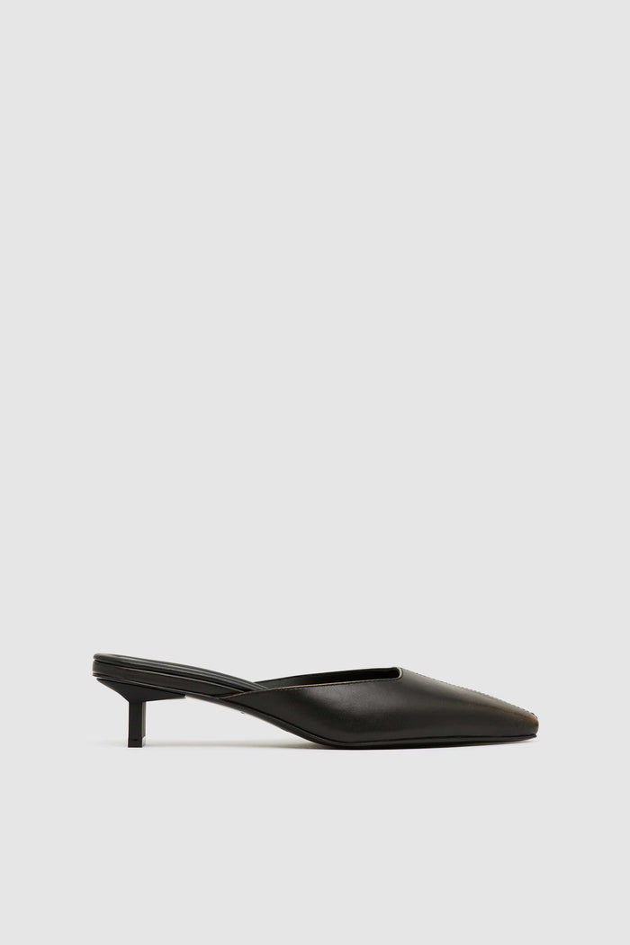 Brushed Miro Heel - Black