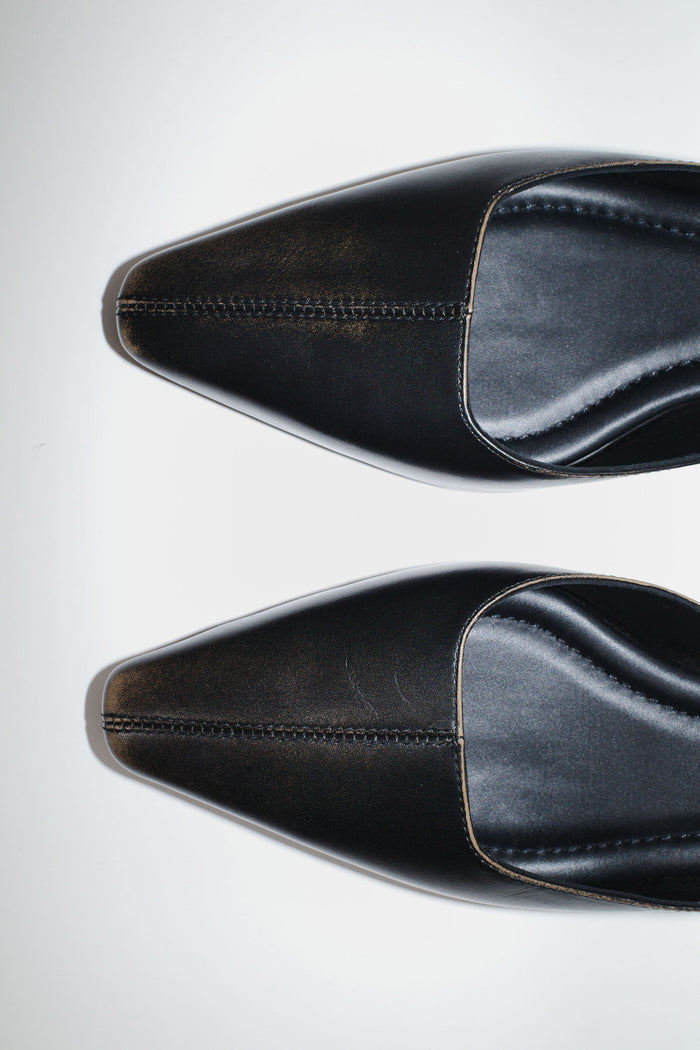 Brushed Miro Heel - Black