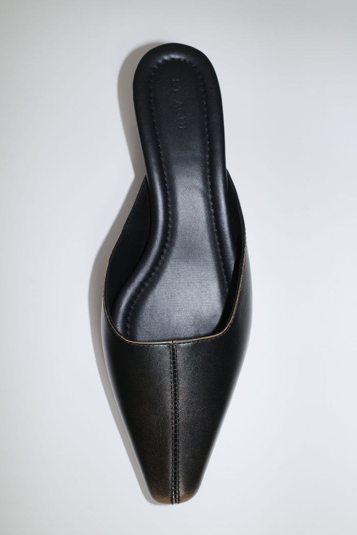 Brushed Miro Heel - Black