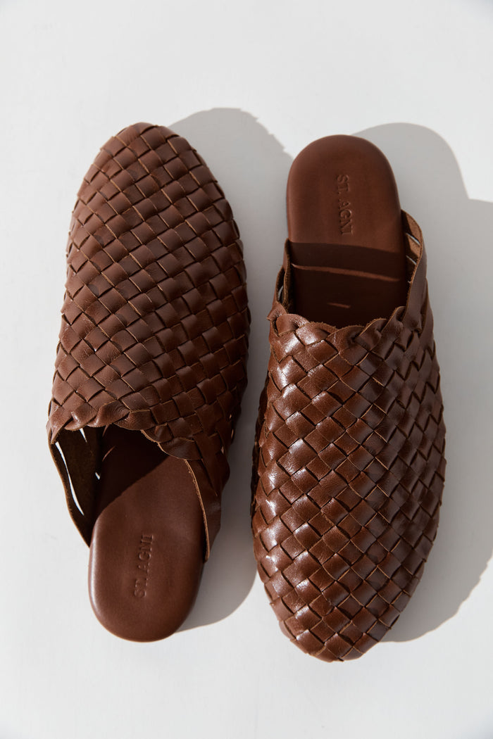 Bunto Woven Loafer - Chestnut
