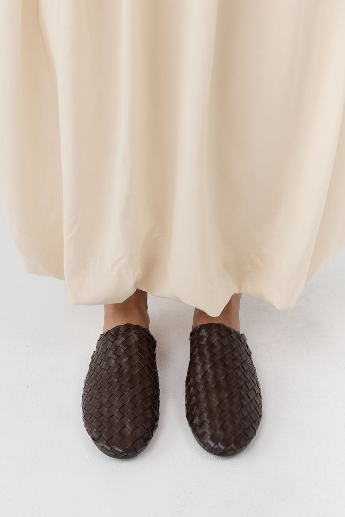 Bunto Woven Loafer - Chocolate