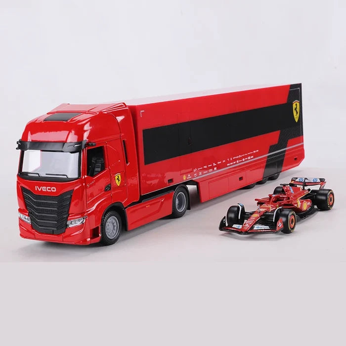 Burago 1:43 Ferrari SF24 #16 IVECO S-WAY 570 Alloy Model Car