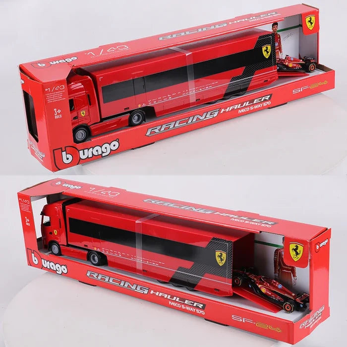 Burago 1:43 Ferrari SF24 #16 IVECO S-WAY 570 Alloy Model Car