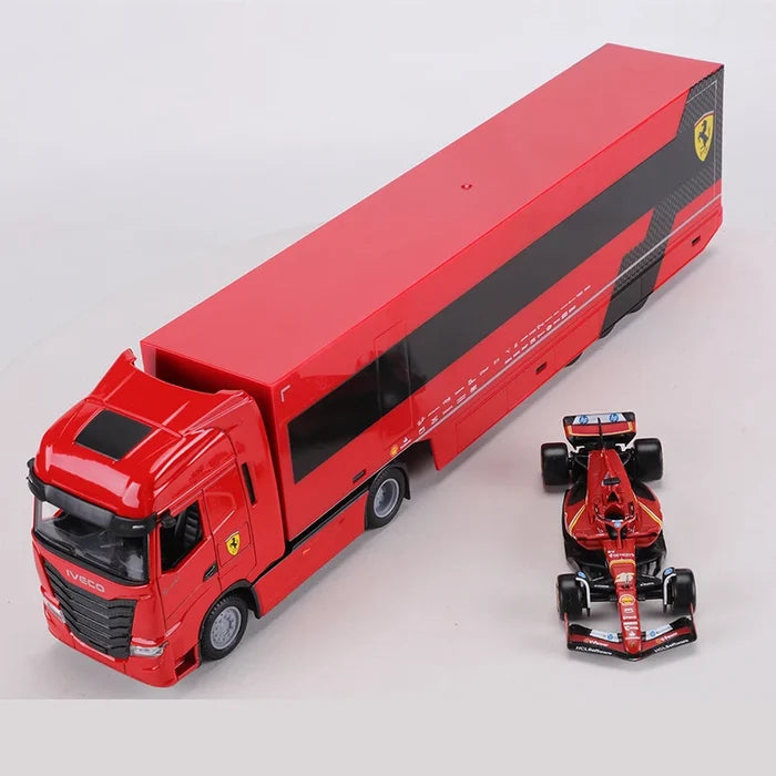 Burago 1:43 Ferrari SF24 #16 IVECO S-WAY 570 Alloy Model Car