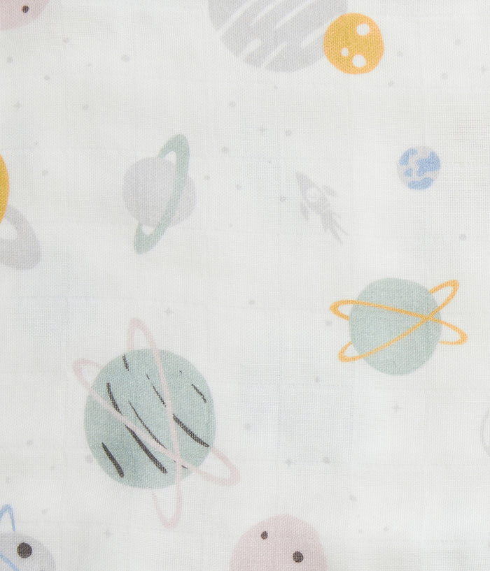 Burp Cloth 2 Pack Muslin Blush Rocket