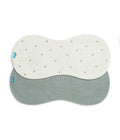 Burp Cloth 2 Pack Muslin Cream Bees