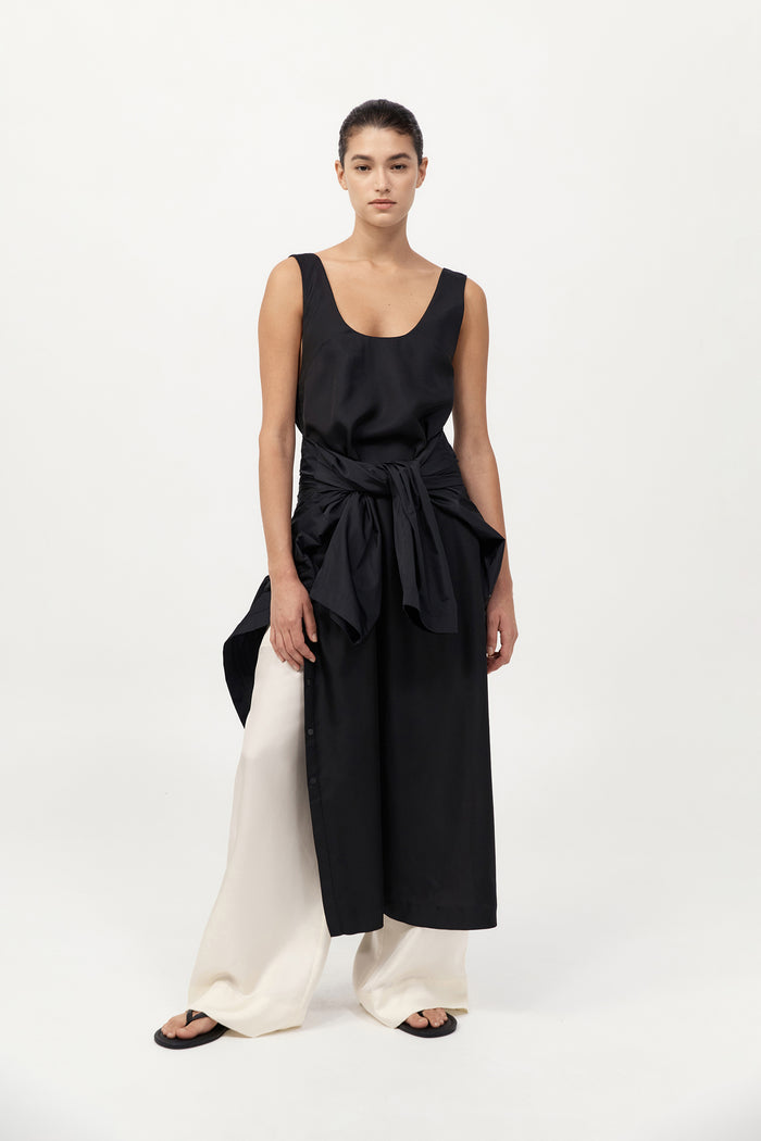 Jordan Button Up Dress - Black