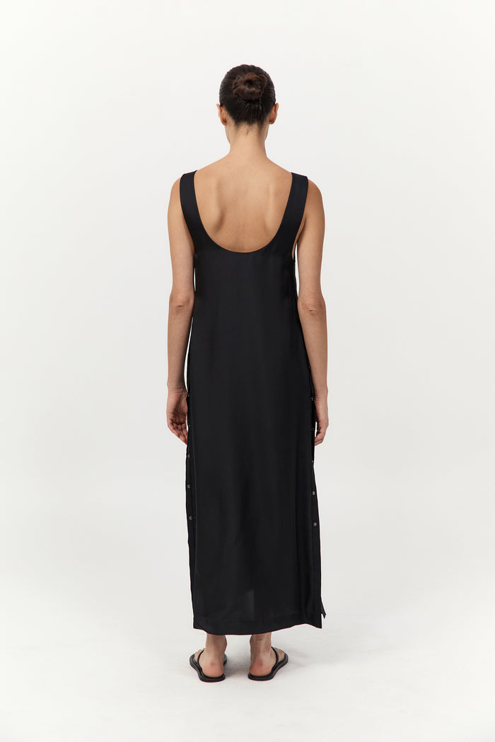 Jordan Button Up Dress - Black