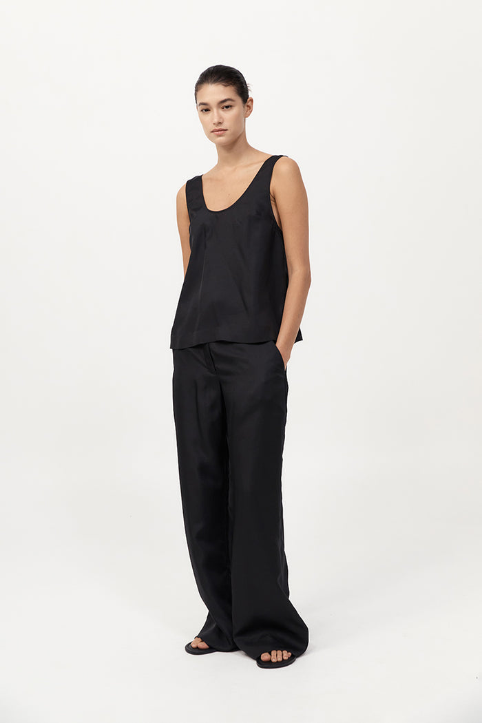 Jordan Button Up Top - Black