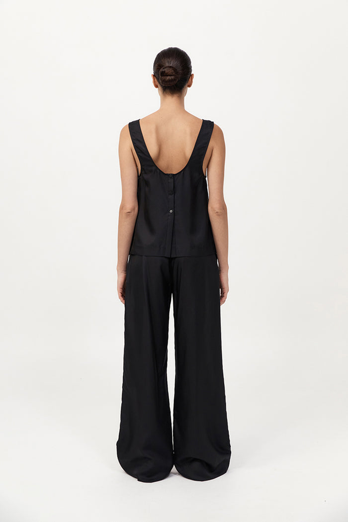 Jordan Button Up Top - Black