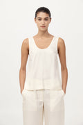 Jordan Button Up Top - Milk