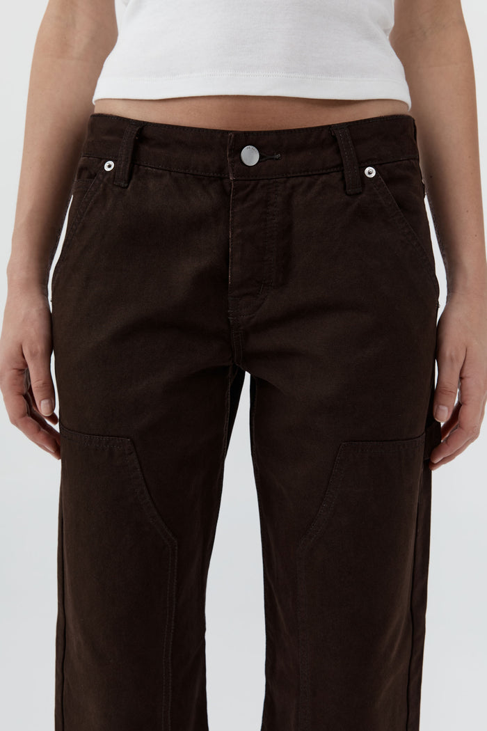 Canvas Carpenter Jeans - Bark