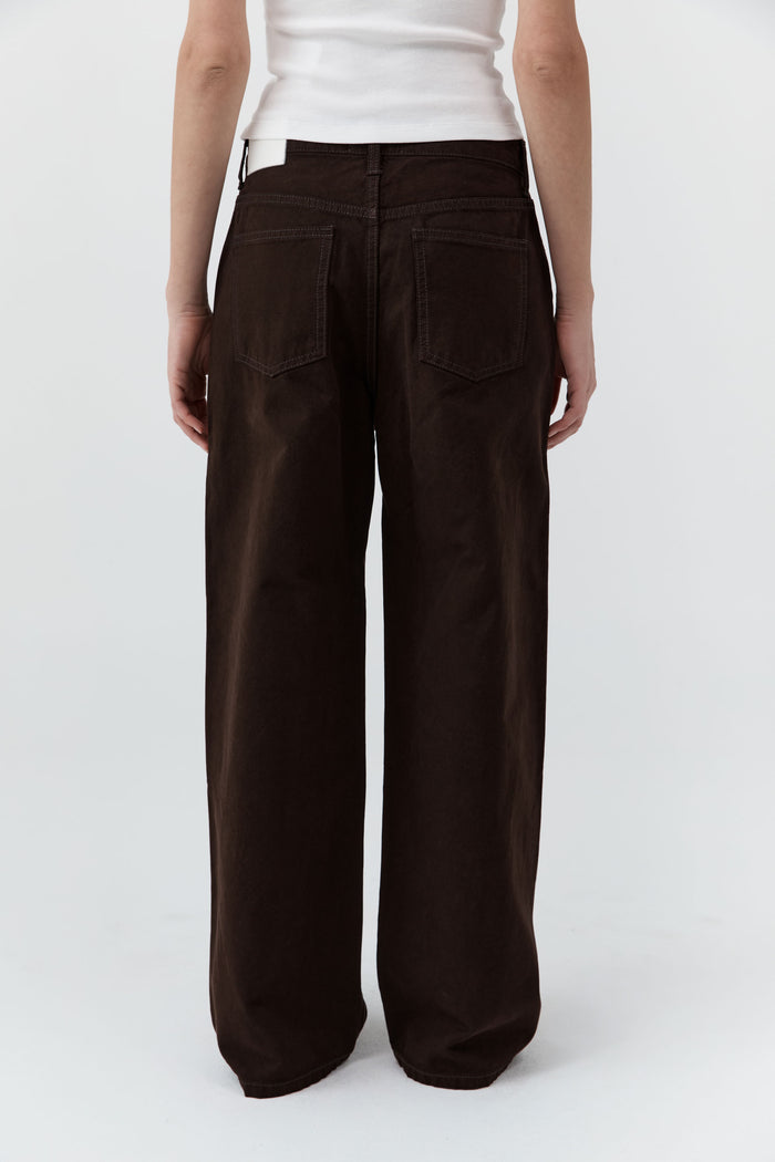 Canvas Classic Mid Rise Jeans - Bark
