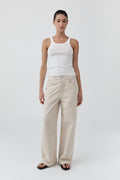 Canvas Classic Mid Rise Jeans - Ecru