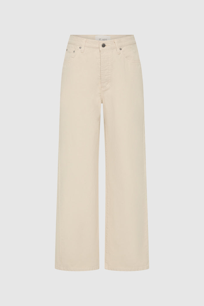 Canvas Classic Mid Rise Jeans - Ecru