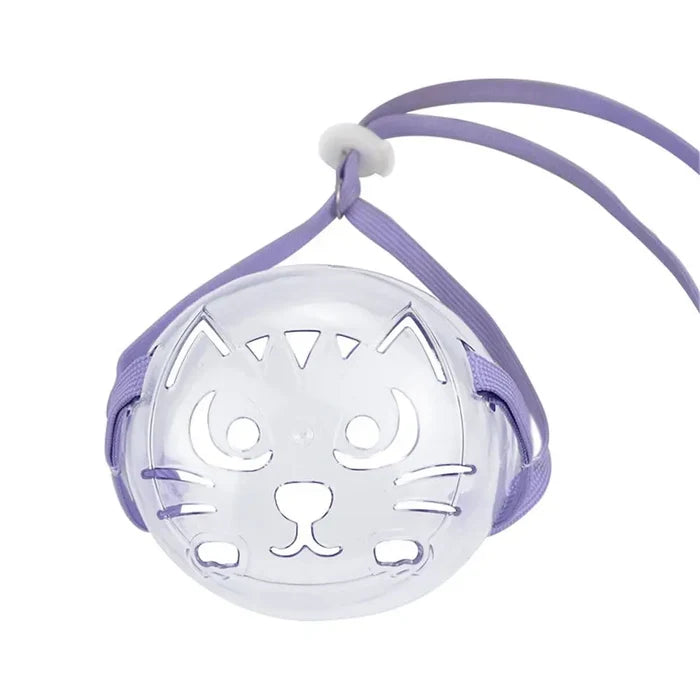 Cat Grooming Kitten Pet Mouth Cover Cat Recovery Anti-Bark Transparent Cat Mask Cat Muzzle Anti-Bite