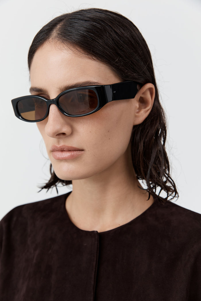 Clasico Sunglasses - Black/Brown
