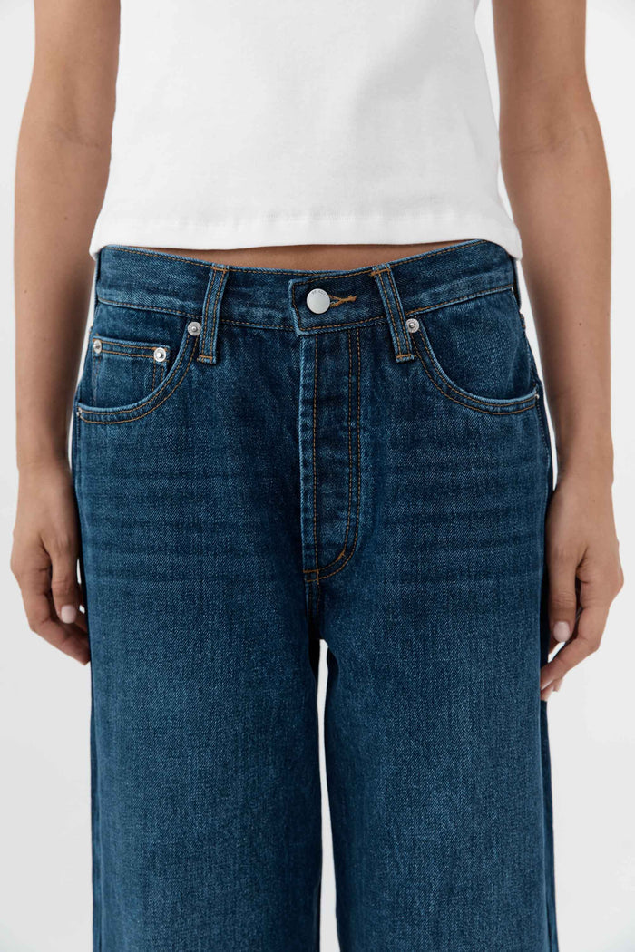 Classic Mid Rise Jeans - Dark Indigo