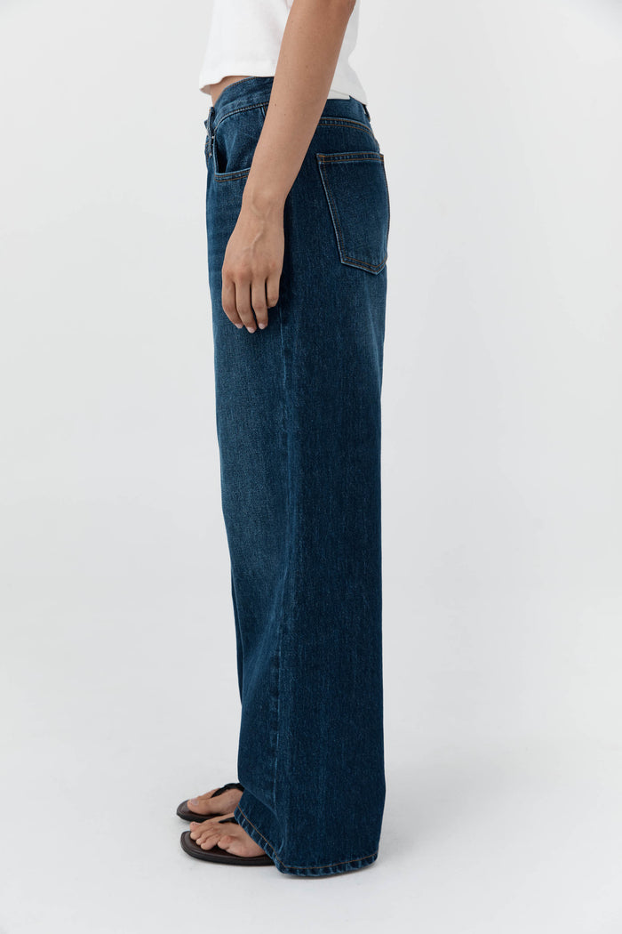 Classic Mid Rise Jeans - Dark Indigo