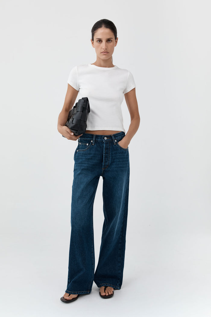 Classic Mid Rise Jeans - Dark Indigo