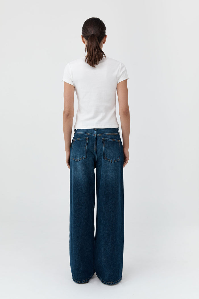 Classic Mid Rise Jeans - Dark Indigo