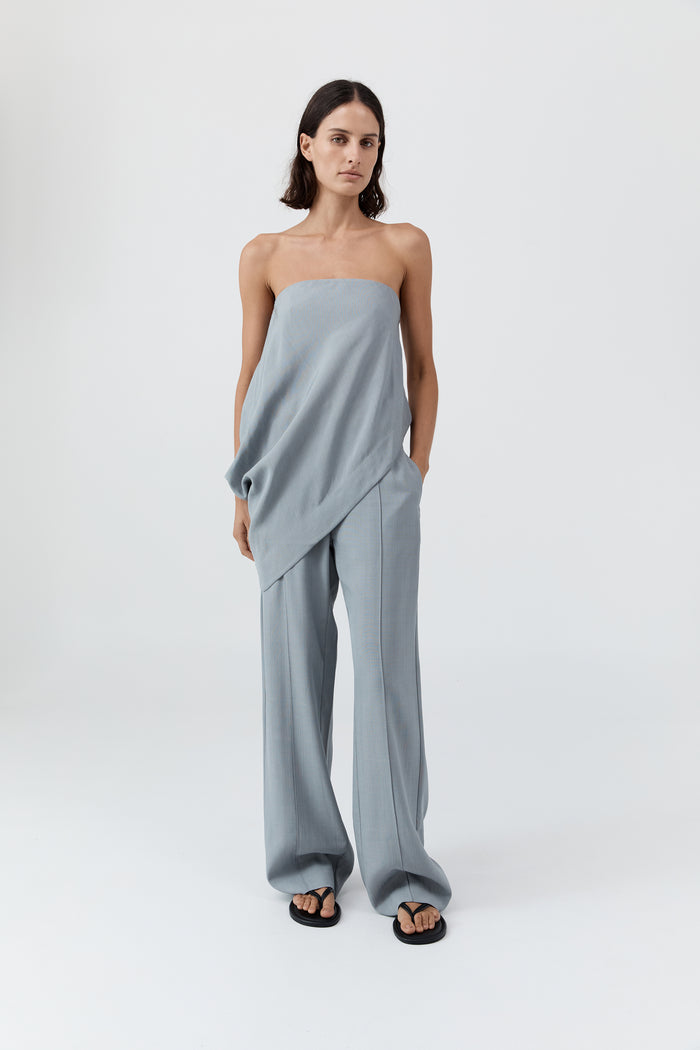 Classic Pintuck Pants - Mist
