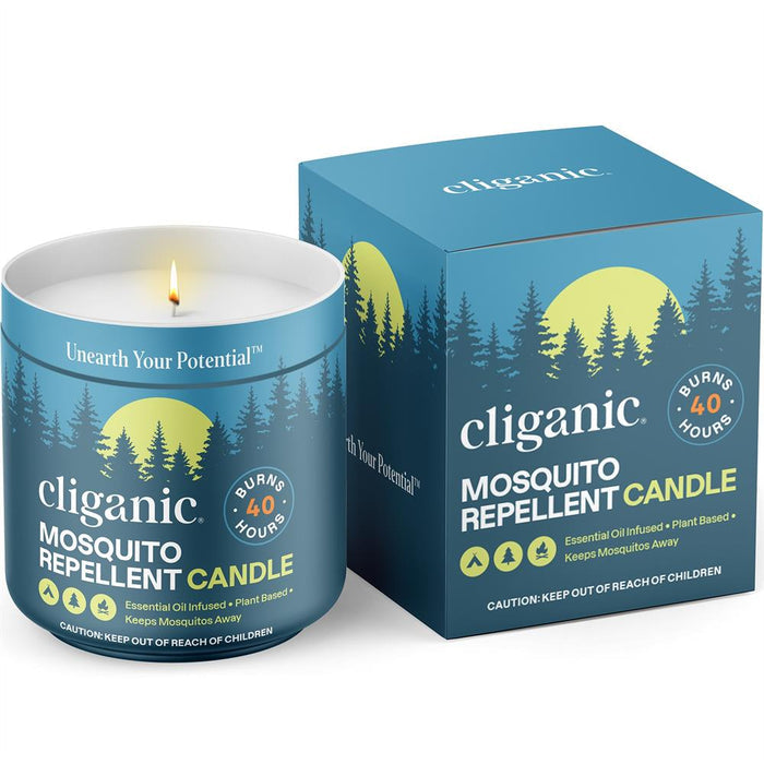Cliganic Mosquito Repellent Candle 9oz