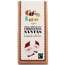 Cocoa Loco Organic Milk Chocolate Santas 100g