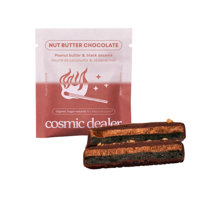 Cosmic Dealer Organic Peanut Butter & Black Sesame Chocolate Bite 20g