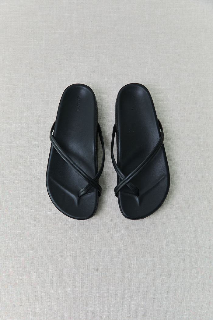 Cross Strap Flatform - Black
