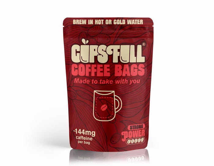 Cups Fill Power Coffee Bags - 10 coffee bags per pouch