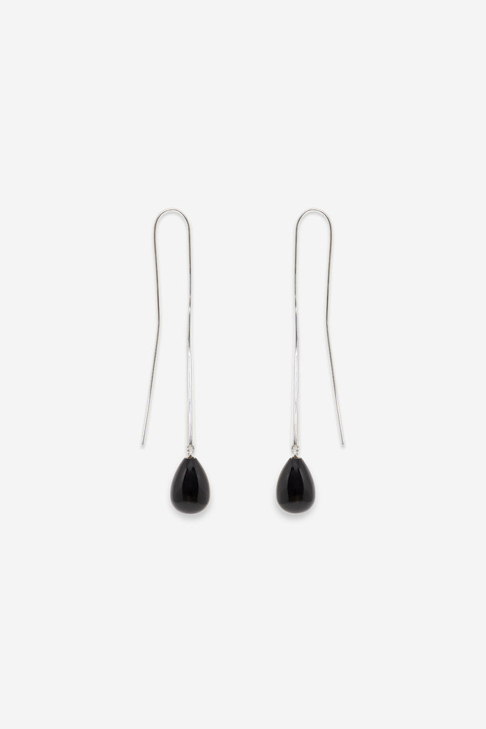 Cusp Onyx Earrings - By Nina Gordon