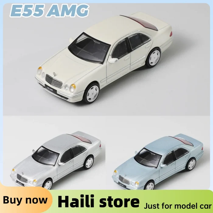 DCT 1/64 E55 AMG Alloy Model Coupe Car Left Rudder  Vehicle Diecast Car Collection Toy Station Vehicle