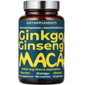 Maca Ginseng Ginkgo with Vitamins & Minerals. 180 capsules.