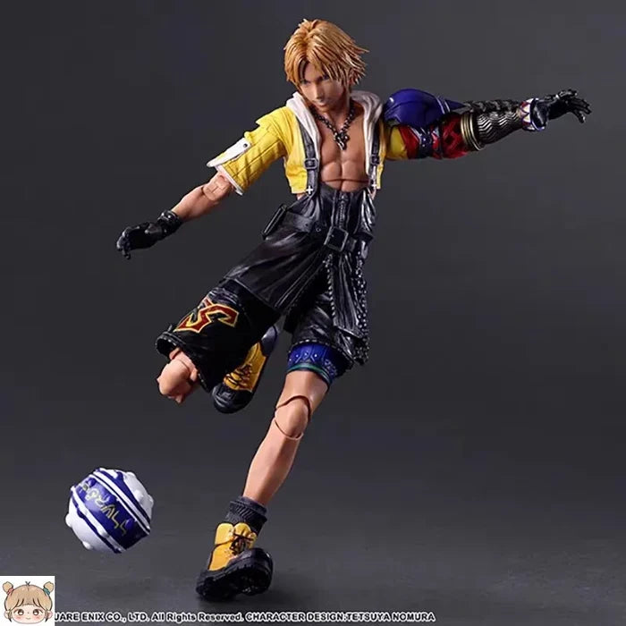 Domestic KO Boxed PLAY ARTS Kai Final Fantasy X Tidus PA Kai Articulated Action Figure Toys Gifts
