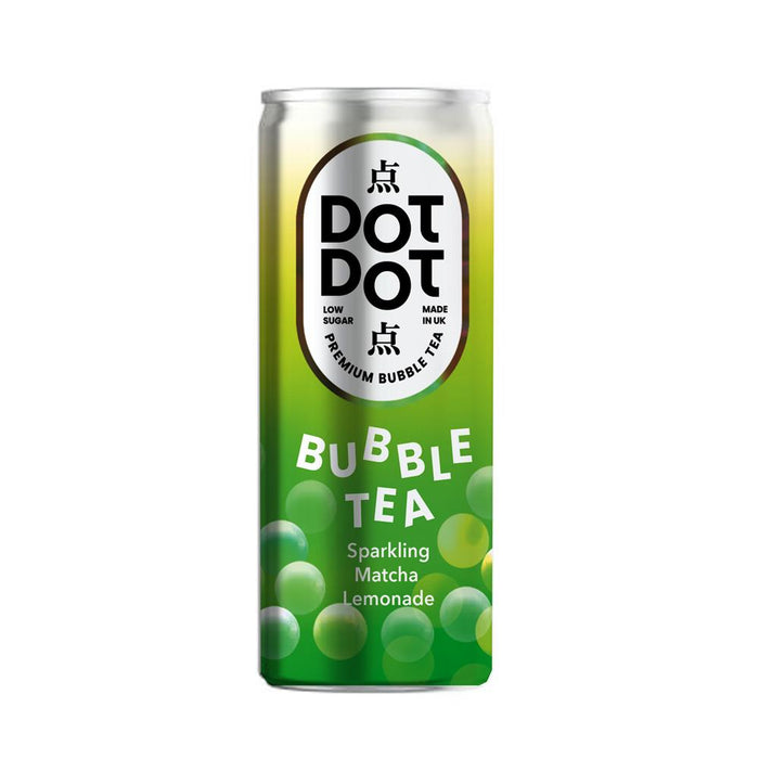 Dot Dot Bubble Tea Sparkling Matcha Lemonade Can 250ml