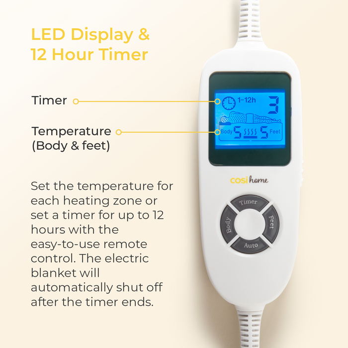 Dual Control Electric Blanket - Double Size