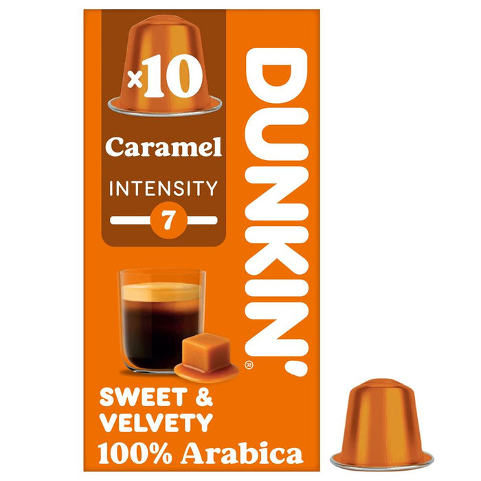 Dunkin Nespresso Compatible Capsules Caramel 10 capsules
