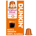 Dunkin Nespresso Compatible Capsules Original Blend 10 capsules