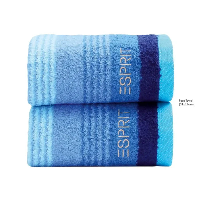 2 Face Towels / Blue