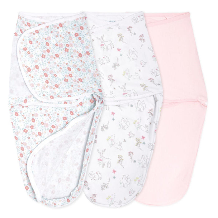 Essentials easy baby swaddle wrap quick change 3 pack TOG 1.0 | aden + anais