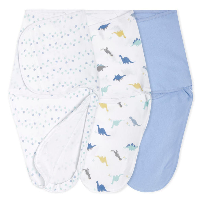 Dinosaur essentials easy baby swaddle wrap quick change 3 pack TOG 1.0 | aden + anais