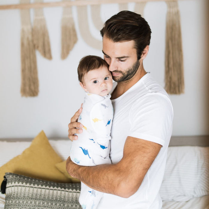 Dinosaur essentials easy baby swaddle wrap quick change 3 pack TOG 1.0 | aden + anais