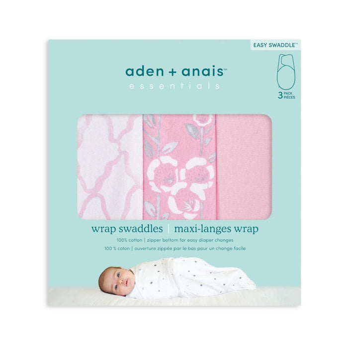 Essentials easy swaddle wrap quick change 3 pack TOG 1.0 Baby Swaddle