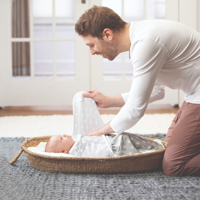 aden + anais | essentials easy swaddle wrap quick change 3 pack TOG 1.0 baby swaddle