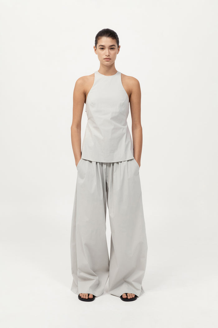 Everyday Drawstring Pants - Silver