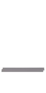 A simple white background with two short, stacked gray bars near the bottom subtly reflects the design of Child Craft’s F06474 Full-Size Bed Rails in Cool Gray for a 4-in-1 convertible crib.