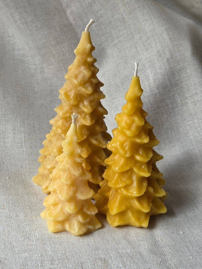 Farm and Hive - Fir Trees - 3 Sizes | Beeswax Candles