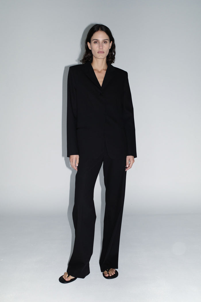 Fine Band Carter Trouser - Black