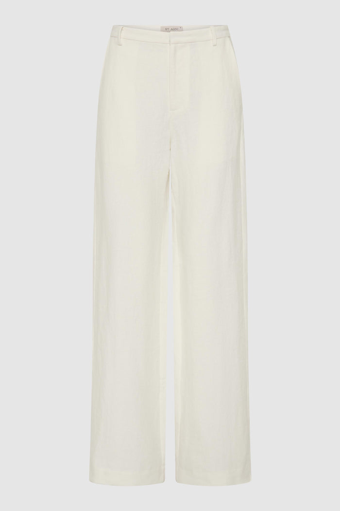 Fine Band Carter Trouser - Off White
